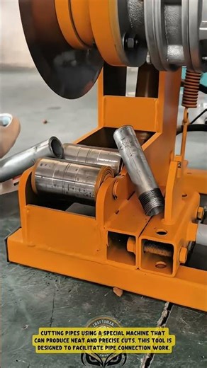 Innovative Pipe Cutting Machine for Precise Joint Work #shorts #tools #machine #work