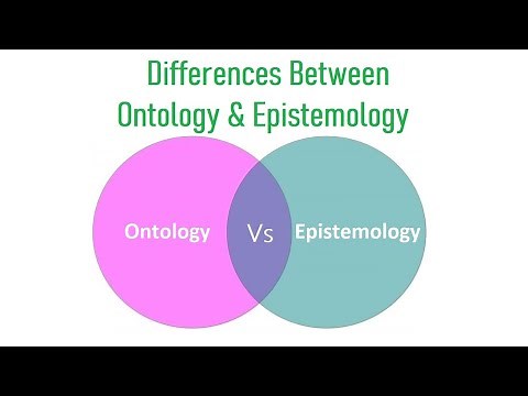 Differences Between Ontology and Epistemology