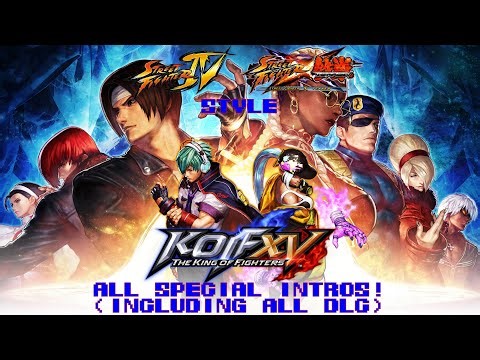 The King of Fighters XV - All Special Intros! (SF4 & X Tekken style) (Including All DLC)