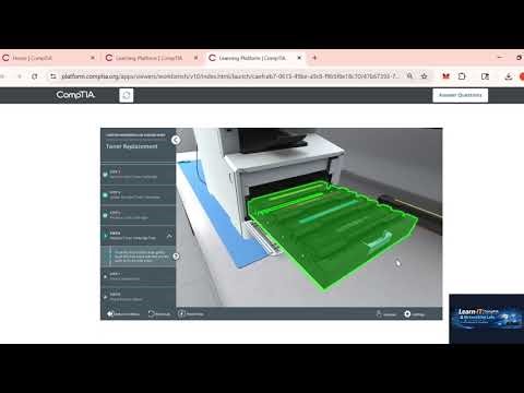 CompTIA A+ 10.2.9 Lab | Replace a Printer Toner | Step-by-Step Guide