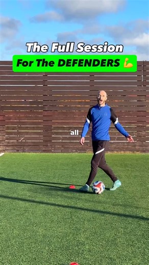 •Soccer •Workouts •Coaching on Instagram: "Full Session for Defenders 💪⚽️ . If you want to improve in each area of your game and work with me 1 on 1, then click the link in my bio 🔗 . . #soccer #football #soccerplayers #soccertrainingdrills #footballers #soccerpractice #defenders #soccerskills"