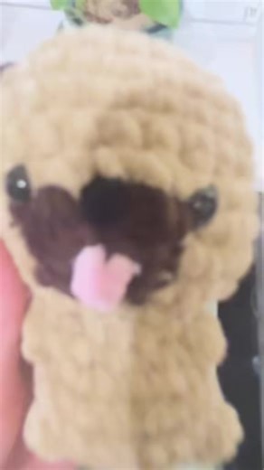 mini mops #handmade #crocheted #gehäkelt #dog #mops