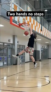 two hand vertical dunk