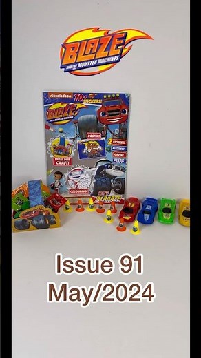 Blaze and the monster machines magazine, issue 91, May/2024, with race car set!! 🏎️🏎️🏎️🏎️