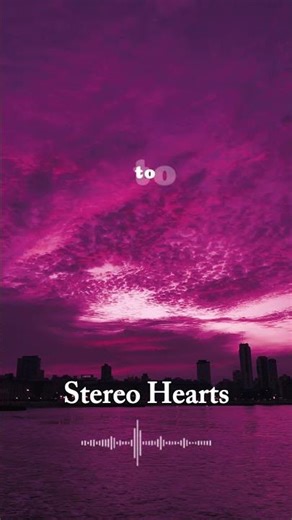 My heart’s a stereo… ❤️🎧 (Stereo Hearts Lyrics)