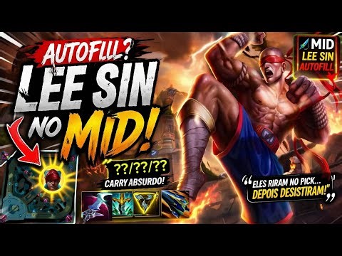 CAÍ AUTOFILL NO MID… então usei LEE SIN 😳 será que deu certo? Wild Rift 