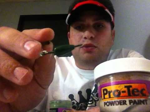 How To Paint Bullet Weights Using Pro Tec Powder Paint