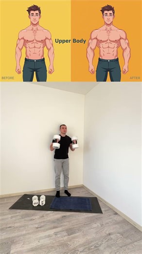 4 Upper Body Exercises to Build Muscle at Home#upperbody #upperbodyworkout #upperbodyexercise