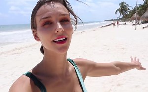 rachel cook VLOG - Shooting for Elle in Tulum图卢姆