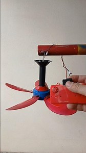 Mini ceiling fan after being restored has the power of a hurricane