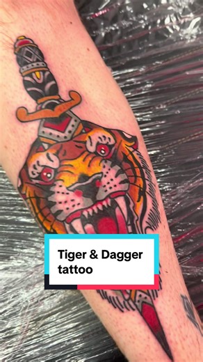 Tiger and Dagger Tattoo Ideas at McIlvenny Studio