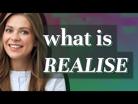Realise | meaning of Realise
