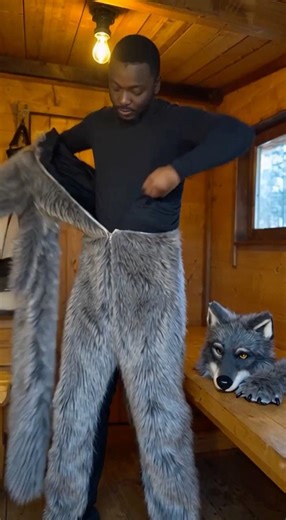 Wolf prank Gone wrong 🤣 #wolf #ai #sora