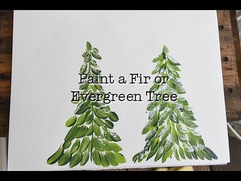 Paint a Fir Tree in Acrylics (beginner friendly, step by step)