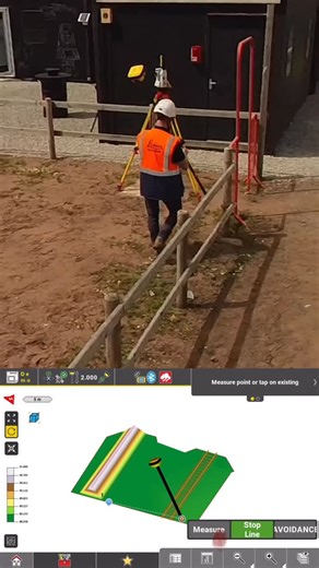 Steve Claybrook on Instagram: "Real time (almost, only sped up to fit as a reel) creation of avoidance zones.. In the real world we don’t need fancy 3D virtual walls to stop the machine, it’s nice to see one on screen but a simple line will do. Here we are using an iCON 70T rover to put down some polylines to protect the fence and rail track, then we switch to the ICR80 totalstation to shoot the goalposts in…(same tablet) Send to the machine as an avoidance file and bosh… can’t touch them. 🙌🏻