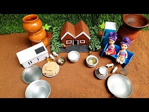 Miniature Gulab Jamun | Bread Jamun Recipe | Mini Cooking | Mini Food