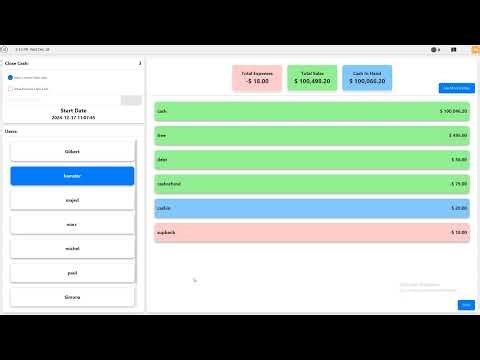 Hamster Tutorial 4 Close Cash
