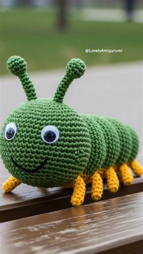 Colorful Garden Adventure: Crochet Caterpillar Craft