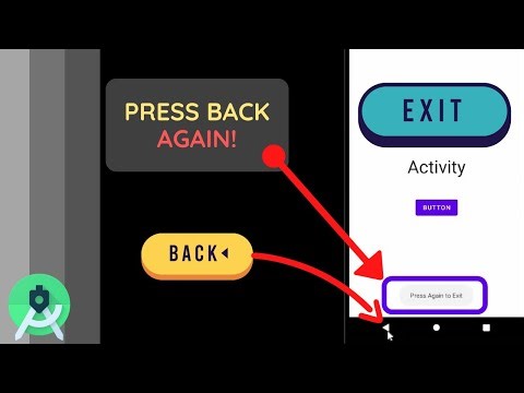 Press back again to exit app | Android Studio |Learn Android #Android #Studio