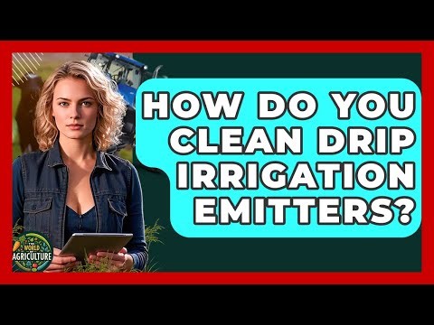 How Do You Clean Drip Irrigation Emitters? - The World of Agriculture