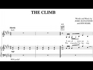 The Climb - Miley Cyrus [Sheet Music Download]