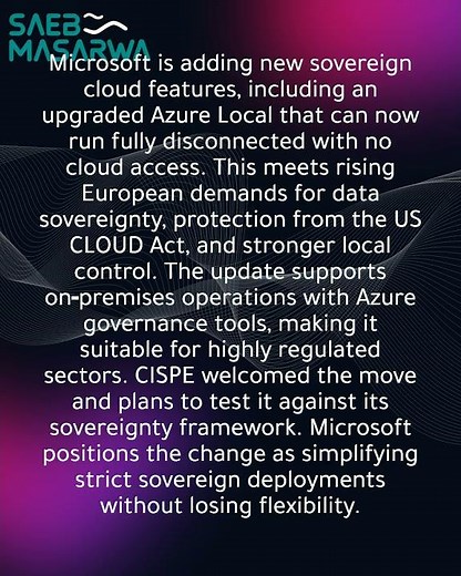 Azure Local now offers fully offline, disconnected service for users across Europe