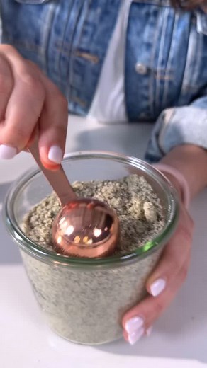 It’s easy to make your own protein powder thanks to this Homemade Protein Powder! Made with a trio of seeds—chia, hemp and pumpkin—that offer plant-based protein, this powder comes together quickly, so you can skip the store-bought stuff. Ingredients ⁃ 1 cup chia seeds, divided ⁃ 1 cup hemp seeds, divided ⁃ ¼ cup raw pepitas, divided Directions 1. Place ¼ cup chia seeds, ¼ cup hemp seeds and ¼ cup pepitas in a spice grinder. Pulse just until finely ground, about 10 pulses. Transfer to a bowl. Re