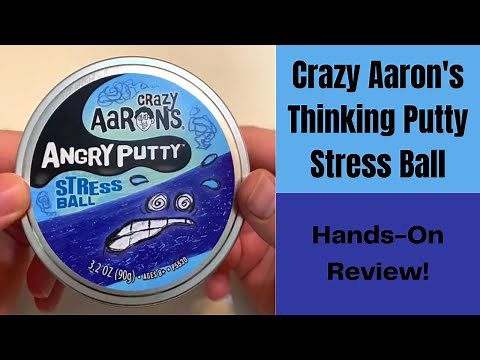 Crazy Aaron's Angry Putty Stress Ball - Gets Harder to Stretch the More You Try!