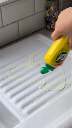 How to clean a smelly sink drain FAST! 🧼✨(Satisfying Soft Reset) #shorts #sinkcleaning #cleanwithme