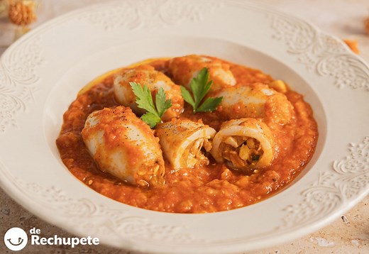 Chipirones rellenos. Todo un clásico delicioso - De Rechupete