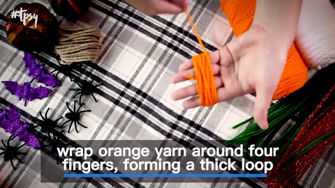 Budget-Friendly Ghost and Pumpkin Garland