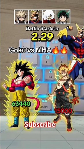 Goku vs. the ENTIRE My Hero Academia Universe!