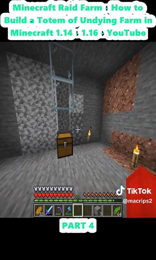 How to Build a Totem of Undying Farm in Minecraft