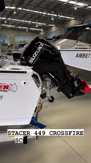 Awesome package available now from Blakes Marine. This Stacer 449 Crossfire SC set up with the powerful Suzuki 75HP. #blakesmarine | Blakes Marine