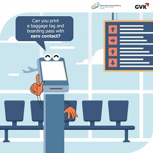 We want to make sure you travel contact-free through CSMIA. That’s why we have set up self-check-in kiosks at the airport entrance. Now, you just need to scan the QR code and get your boarding pass and baggage tag printed without coming in contact with any official. Wish you a happy and safe journey! #WeCARE #CSMIA #MumbaiAirport | CSMIA