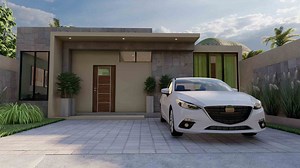 Casa 10x10 metros UN Piso con 3 Recamaras - CASA ACTUAL DISEÑO