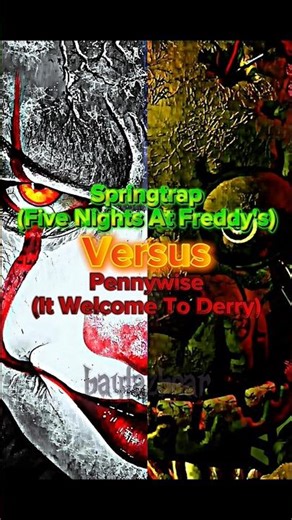 Springtrap vs Pennywise #fnaf #fivenightsatfreddys #fnaf3 #itwelcometoderry #shorts
