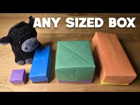 How to Make an Origami Box of any size