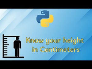 Python Code to Convert Height in Centimeters #pythonprogramming