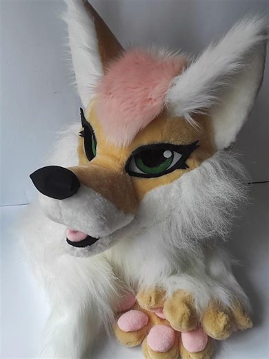 Premade Fennec Fox Fursuit Head, Hand Paws and Tail, Size M/L - Etsy UK