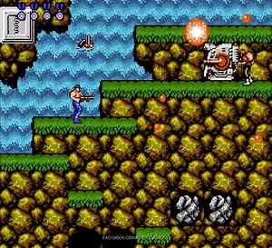 Contra revenge mod - Waterfall stage #gaming #nintendo #retrogaming | रुही मेहरा 彡