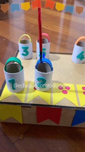 Number and Quantity Fishing Game #junecelebration #funmath