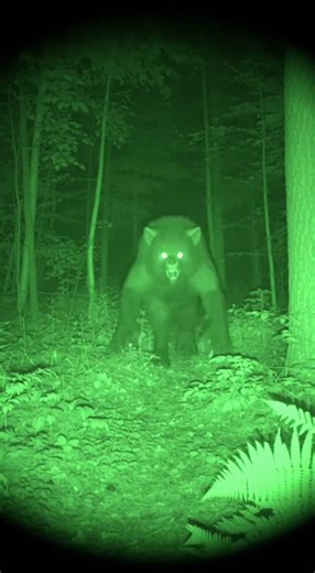 Is that a Werewolf or a Bear 👹🐺 #scary #foundfootage