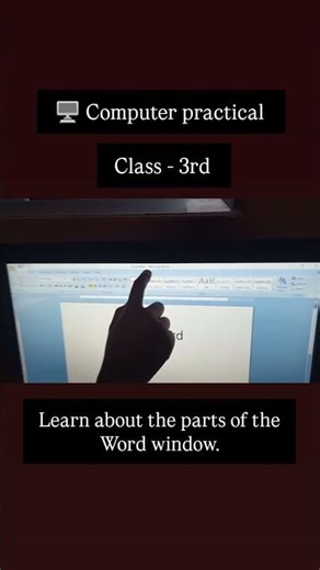 Parts & Word Window Practical 💻🪟 | Computer Practical by Students | Fun Learning