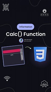 Stella • Coding • HTML • CSS • JAVASCRIPT on Instagram: "CSS Calc() Function 🤩 A secret trick for Flexible & Responsive Layout 😎 🤯 The calc() function in CSS allows you to perform mathematical operations on different units of measurement, making it useful for creating flexible and responsive layouts. 🧑‍💻 Basic Syntax - .div { width: calc(Value); } ❤️ Hit the heart icon and show your love to this video 💙 | 📲 Comment down your thoughts and doubts ✍️ | 🌸 Share with your other frontend frien