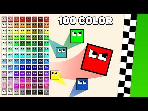 Square League - 100 Color Square | Elimination Race!