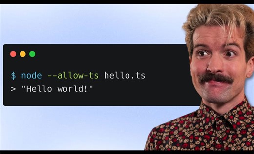 Node 终于支持 TypeScript