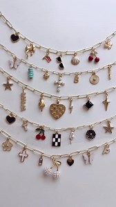Build Your Own Custom Charm Necklace/ Non Tarnish Gold Charm Necklace/ Trendy Charm Necklace - Etsy