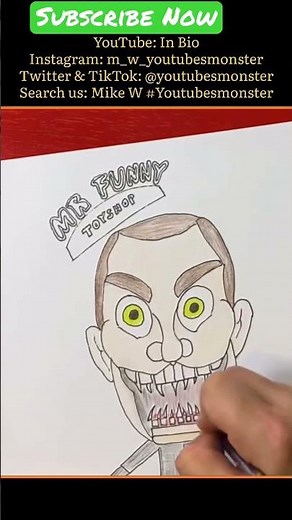 Let’s draw Mr Funny dummy from Roblox Escape Mr Funny’s ToyStore #shorts #shortsfeed