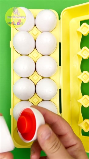 What is inside the egg🥚| Let’s Learn The Color Red #toddlerlearning #preschoollearning